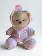 30cm-es plüssmackó és nyuszis overál