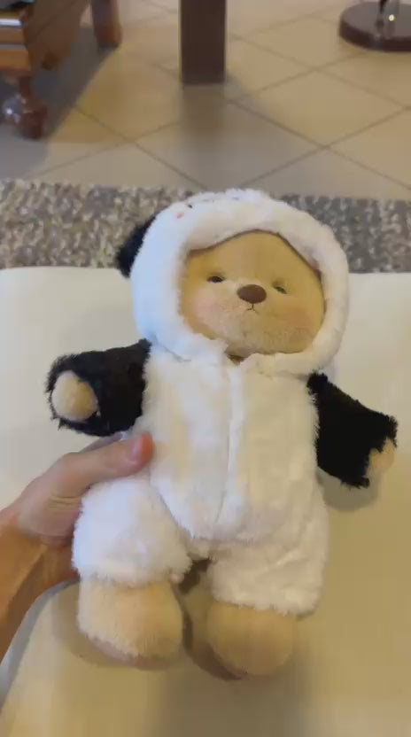 Plüssmackó és panda overál
